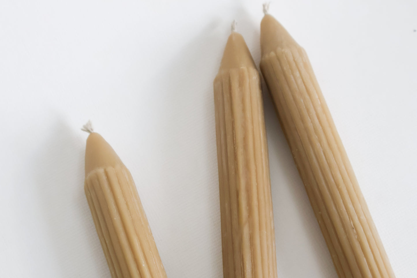 Linear Beeswax Candle - Trio Set
