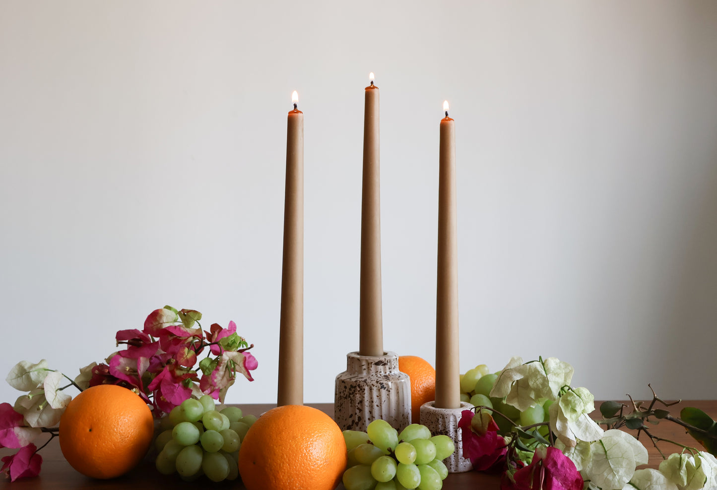 Natural Beeswax Candle - Twin Set