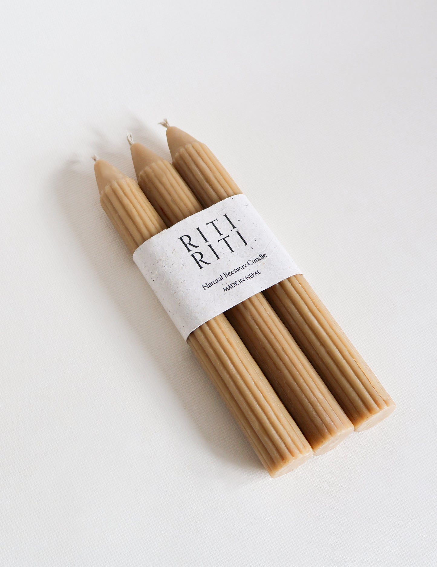 Linear Beeswax Candle - Trio Set
